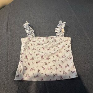 Streetwear Society White and Purple Camisole